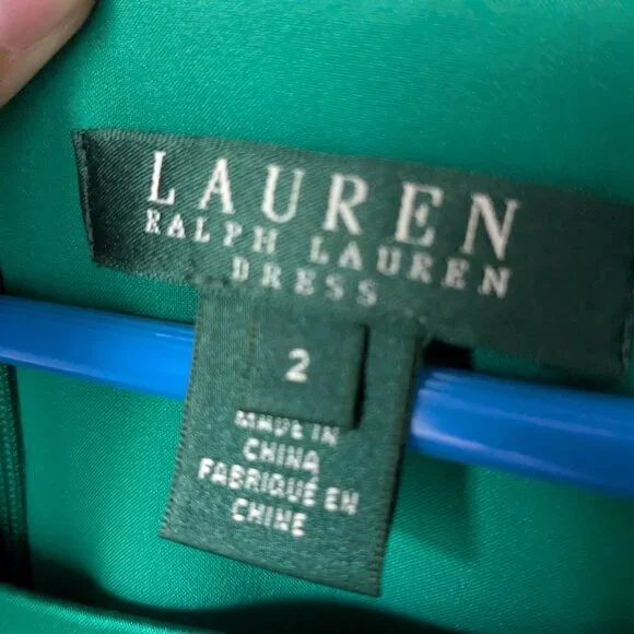 Satin Ralph Lauren cocktail dress - Picture 4 of 4